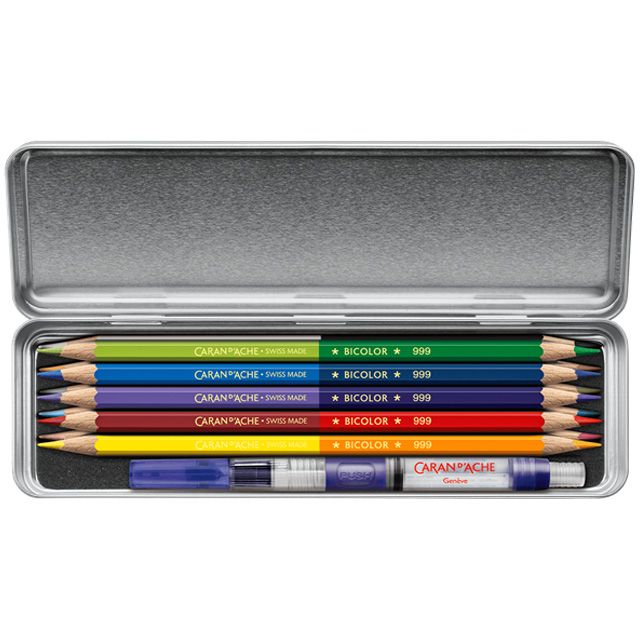 カランダッシュ（色鉛筆・画材） 水溶性色鉛筆 クリスマスコレクション2019 ギブ・ア・リトル・ジョイ プリズマロ（R） バイカラーセット 20色（缶入）