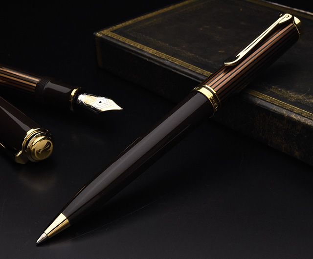 Pelikan ペリカン ブラウンブラック】Pelikan ボールペン 特別生産品