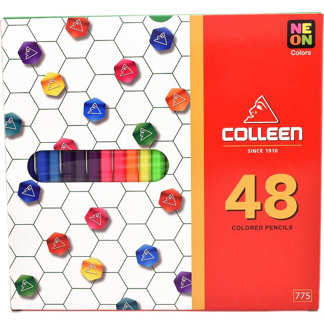 COLLEEN（コーリン色鉛筆） 775六角 48色紙箱入り色鉛筆 775-48