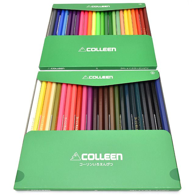 COLLEEN 色鉛筆 蛍光色鉛筆 コーリン色鉛筆 48色紙箱入り色鉛筆 775-48 | 世界の筆記具ペンハウス