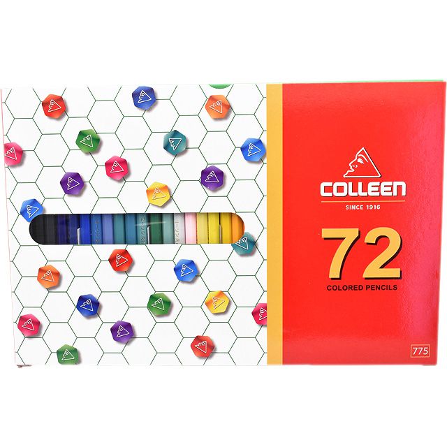 COLLEEN（コーリン色鉛筆） 775六角 72色紙箱入り色鉛筆 775-72