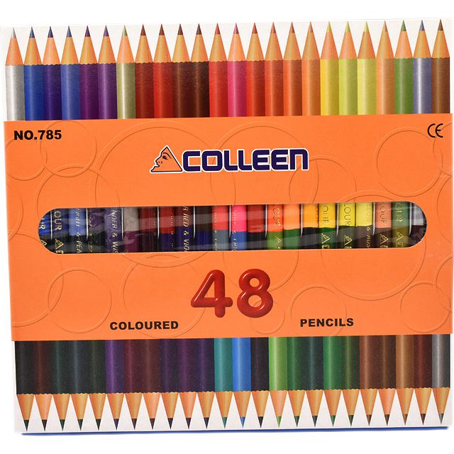 COLLEEN（コーリン色鉛筆） 785丸 24本48色紙箱入り色鉛筆 785-24/48