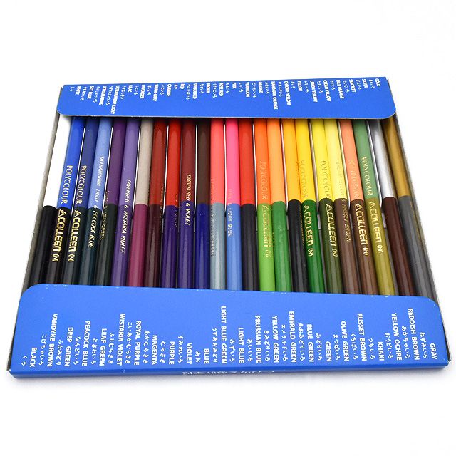 COLLEEN（コーリン色鉛筆） 785丸 24本48色紙箱入り色鉛筆 785-24/48