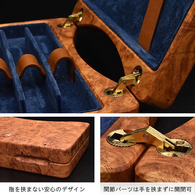 指を挟まない安心のデザイン。関節パーツは手を挟まずに開閉可。