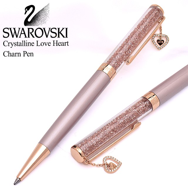 SWAROVSKI スワロフスキー ボールペン Crystalline チャームペン ラブ