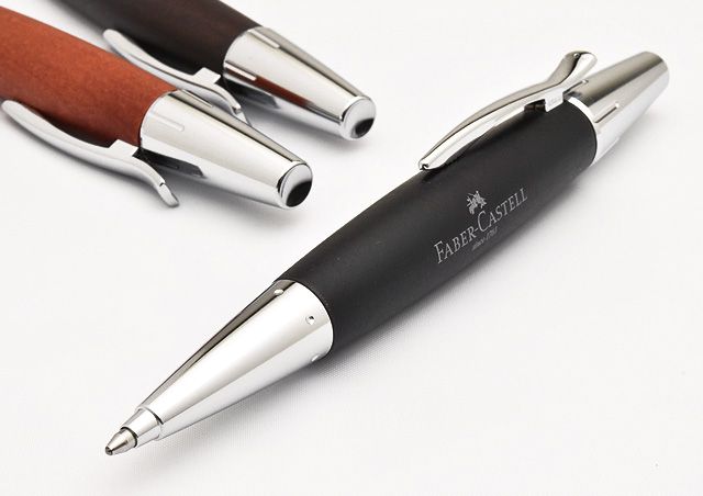 FABER-CASTELL（ファーバーカステル）限定品 ボールペン 新学期セット2025 エモーション ウッド&クローム 梨の木 ブラック 148383