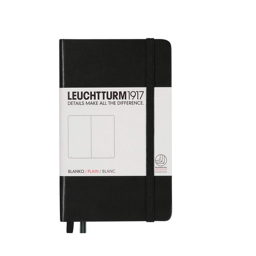 LEUCHTTURM1917（ロイヒトトゥルム） ノート A6 無地 ブラック 317257