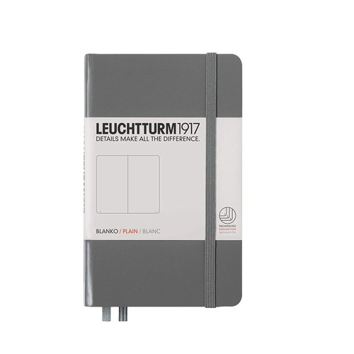 LEUCHTTURM1917（ロイヒトトゥルム） ノート A6 無地 アントラサイト 344779