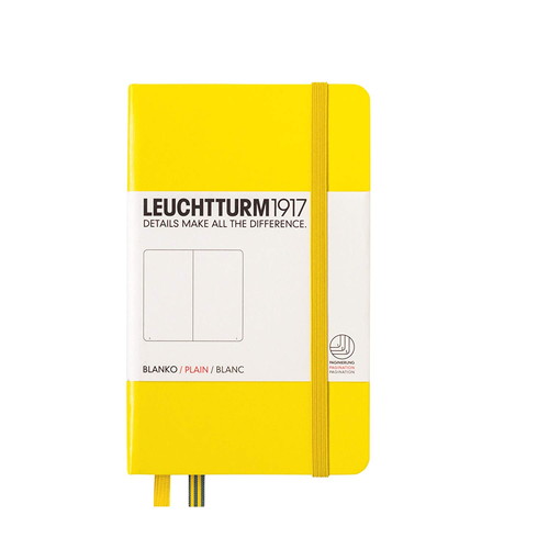 LEUCHTTURM1917（ロイヒトトゥルム） ノート A6 無地 レモン 344797