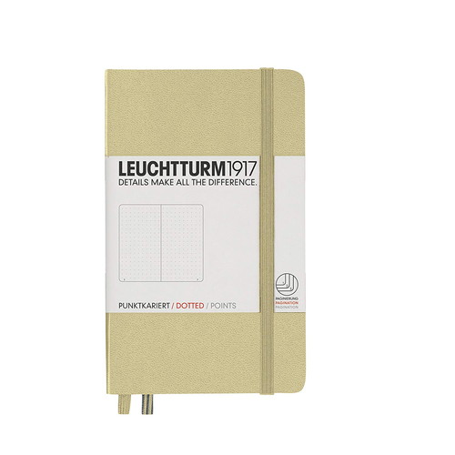 LEUCHTTURM1917（ロイヒトトゥルム） ノート A6 ドット方眼 サンド 354590