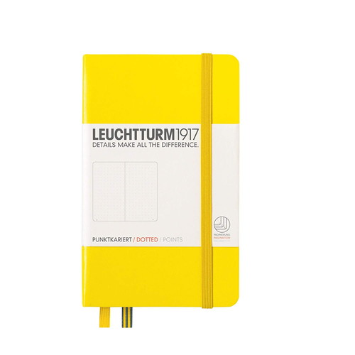 LEUCHTTURM1917（ロイヒトトゥルム） ノート A6 ドット方眼 レモン 344796