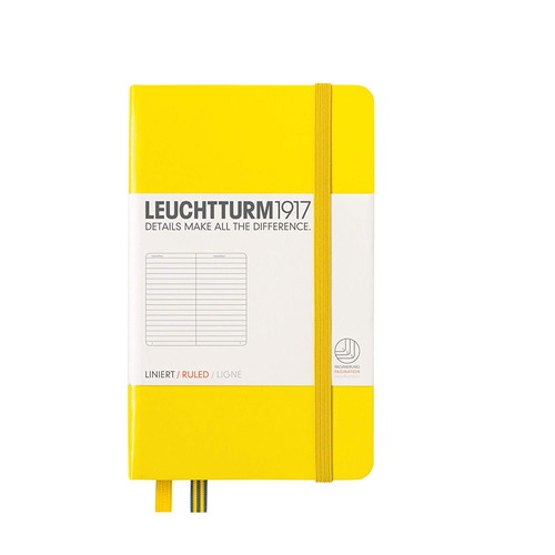 LEUCHTTURM1917（ロイヒトトゥルム） ノート A6 横罫 レモン 344794