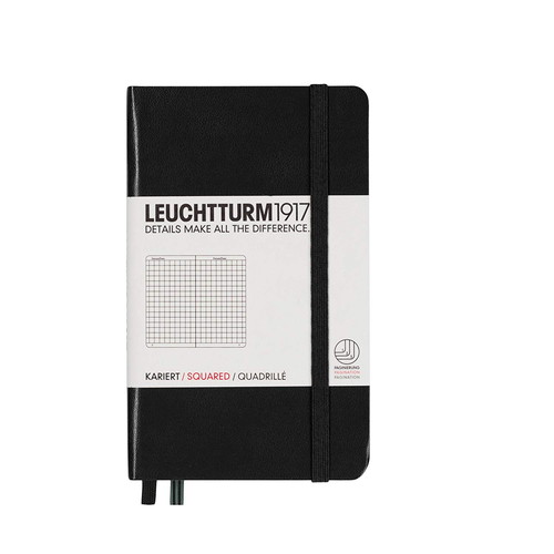 LEUCHTTURM1917（ロイヒトトゥルム） ノート A6 方眼 ブラック 318898