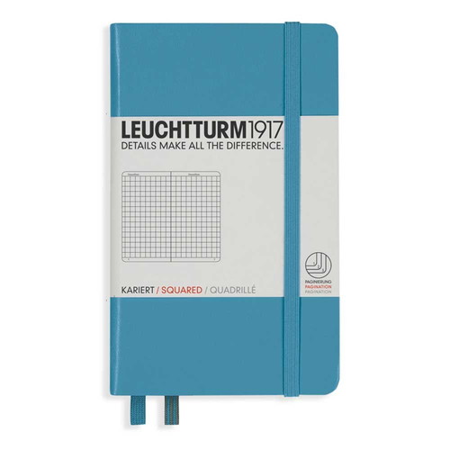 LEUCHTTURM1917（ロイヒトトゥルム） ノート A6 方眼 ノルディクブルー 354580