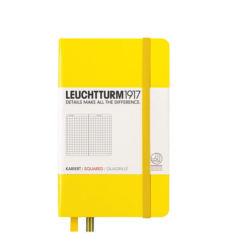 LEUCHTTURM1917（ロイヒトトゥルム） ノート A6 方眼 レモン 344795