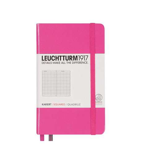 LEUCHTTURM1917（ロイヒトトゥルム） ノート A6 方眼 ニューピンク 348106