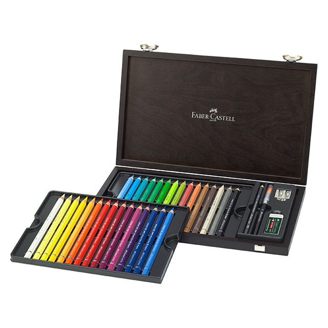FABER-CASTELL（ファーバーカステル） 水彩色鉛筆 アルブレヒト デューラー マグナス 水彩色鉛筆 116900 30色+アクセサリー（木箱入）