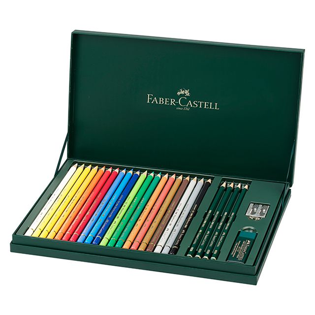 FABER-CASTELL（ファーバーカステル） 色鉛筆 ポリクロモス色鉛筆+アクセサリーギフトセット 210051
