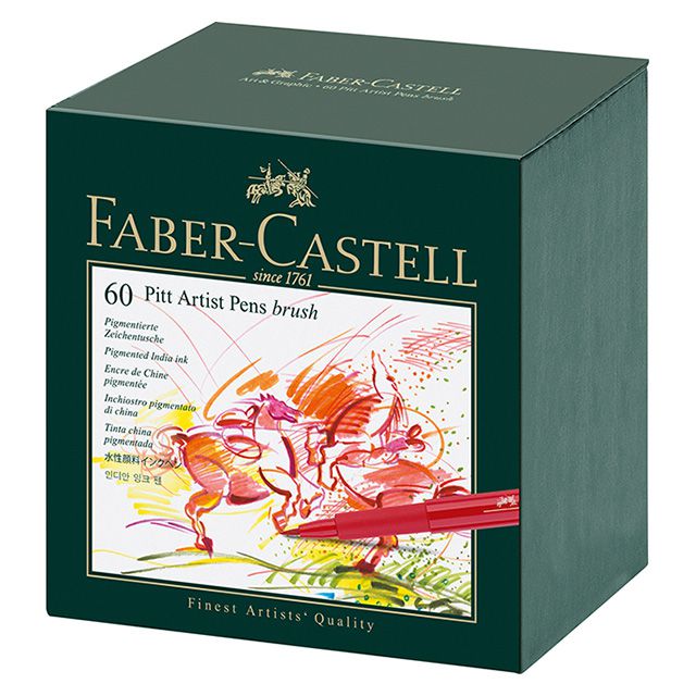 FABER-CASTELL（ファーバーカステル） PITTアーティストペン 167150 60色（スタジオBOX）