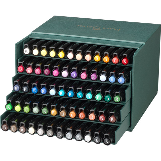 ファーバーカステル ピットアーティストペン　スタジオボックス 48色 PITT FABER-CASTELL ファーバーカステル ピット アーティストペン 48