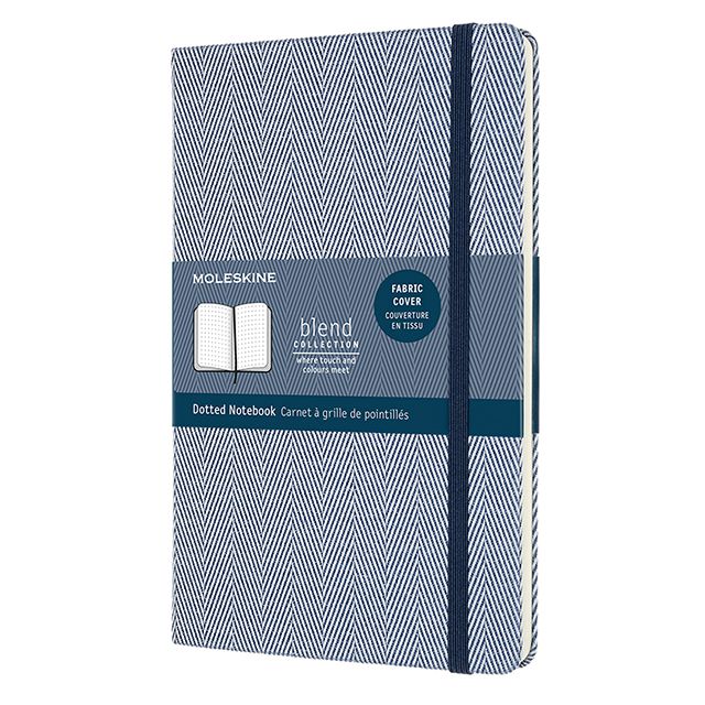 MOLESKINE（モレスキン） ノートブック ブレンドノートブック LCBD06QP066D 5182279 ラージサイズ ヘリンボーンブルー ドット