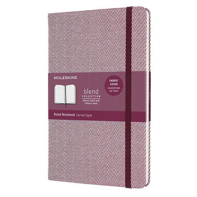 MOLESKINE（モレスキン） ノートブック ブレンドノートブック LCBD06QP060C 5182276 ラージサイズ ヘリンボーンパープル 横罫