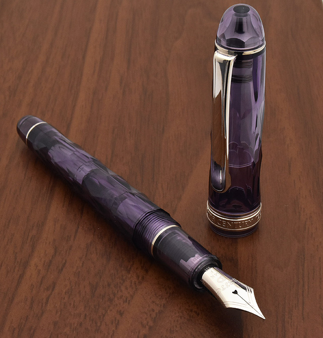 新色追加 プラチナ万年筆 #3776 センチュリー 紫雲 細字