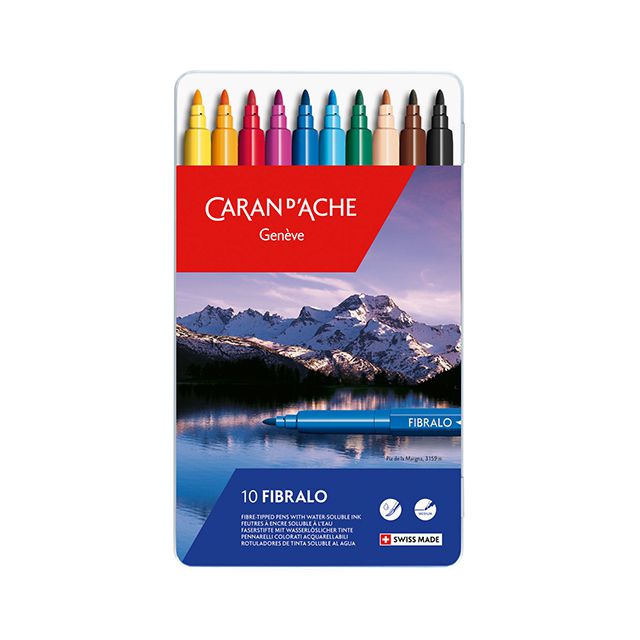 CARAN D'ACHE（カランダッシュ） フェルトペン フィブラロ 10色セット 0185-310