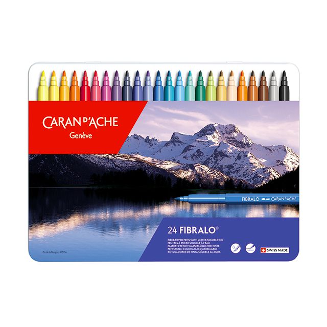 CARAN D'ACHE（カランダッシュ） フェルトペン フィブラロ 24色セット 0185-324