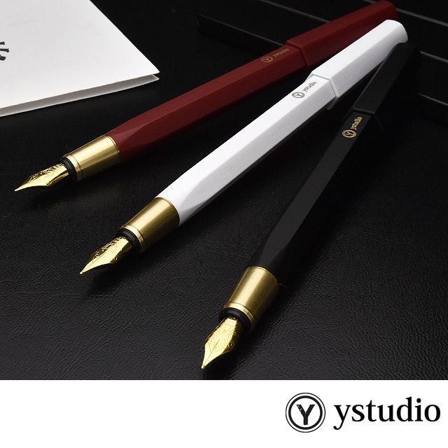 安い正本 ystudio ワイ スタジオ 物 外 万年筆 レ ジン ys stat ブラック black 筆記用具 