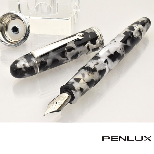 PENLUX(ペンラックス) 万年筆 KOI コレクション ブラック＆ホワイト