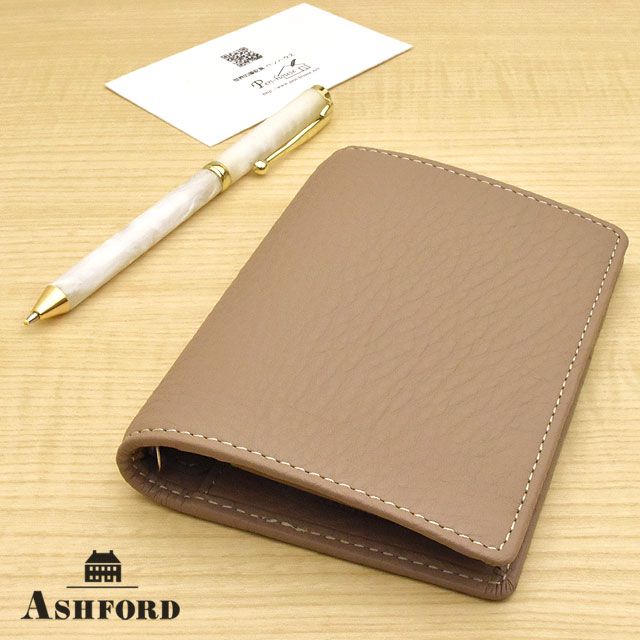 ASHFORD（アシュフォード） システム手帳 シルフ MICRO5 8mm 名刺フォン トープ