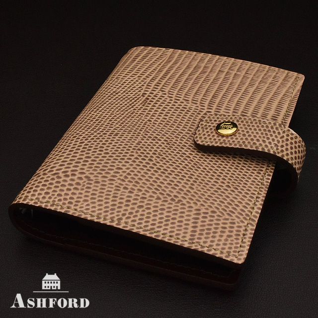 ASHFORD（アシュフォード） システム手帳 ネオフィナード MICRO5 13mm ホックベルト ベージュ