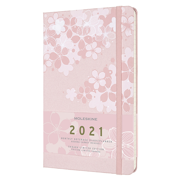 ポイント15倍 モレスキン手帳 21年版 ラージサイズ 限定版 マンスリーダイアリー さくら Dsu0312mn3y21 世界の筆記具ペンハウス
