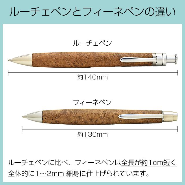 工房 楔 ボールペン フィーネペン チークこぶ杢