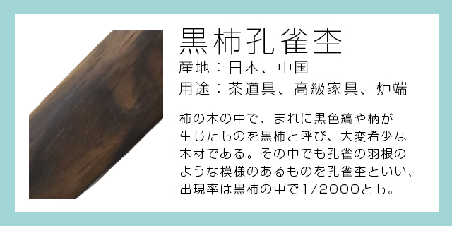 工房 楔 ボールペン フィーネペン 黒柿孔雀杢 | 世界の筆記具