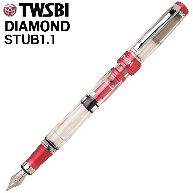 TWSBI（ツイスビー） 万年筆 ダイヤモンド 580AL R パンチピンク スタブ M7447910