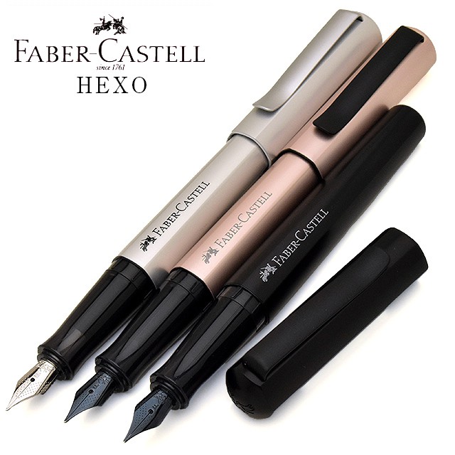 ファーバーカステル 万年筆 ヘキサ 1505 名入れ Hexo シルバー ブラック ローズ 世界の筆記具ペンハウス ファーバーカステル 万年筆 ヘキサ 1505 名入れ Hexo シルバー ブラック ローズ 世界の筆記具ペンハウス