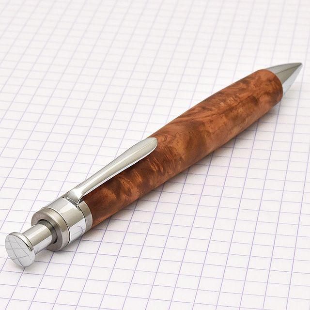 工房 楔 0.5mm シャープペンシル コルタ楔 花梨こぶ杢 | 世界の筆記具 