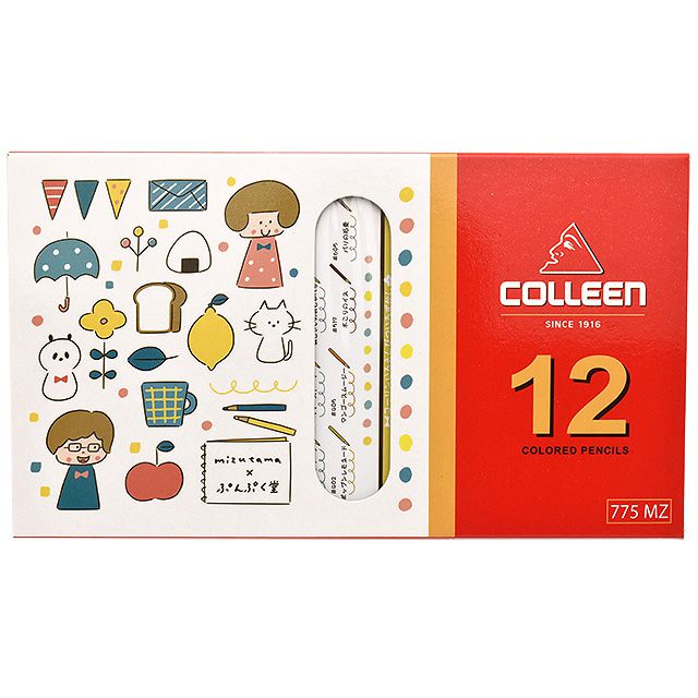 Mizutama コーリン鉛筆 12色セット 紙箱入り色鉛筆 No 775mz 世界の筆記具ペンハウス