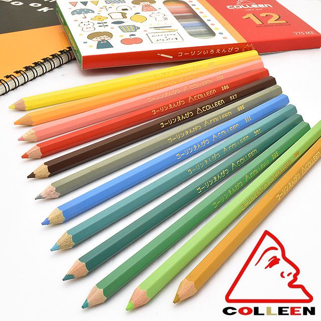 MIZUTAMA×コーリン鉛筆】12色セット 紙箱入り色鉛筆 NO.775MZ 世界の