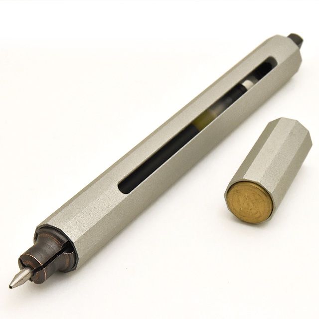 Multi-adaptable pen】ANTOU(アントウ) ボールペンC ミニ シルバー 