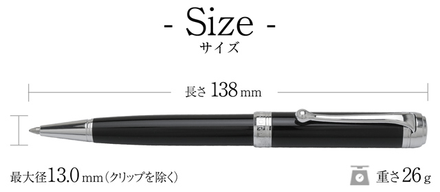 AURORA（アウロラ）ボールペン タレンタム ブラック D31-N | ペンハウス