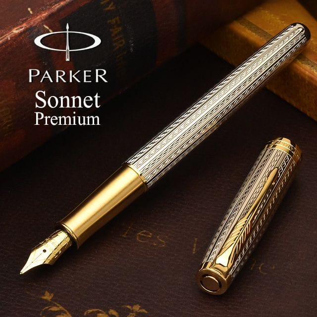 PARKER sonnet】PARKER パーカー 万年筆 ソネット プレミアム シルバー