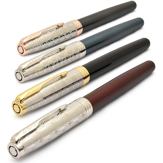 PARKER（パーカー）万年筆 ソネット プレミアム  メタル＆ブルーCT/メタル＆レッドCT/メタル＆ブラックGT/メタル＆グレイPGT