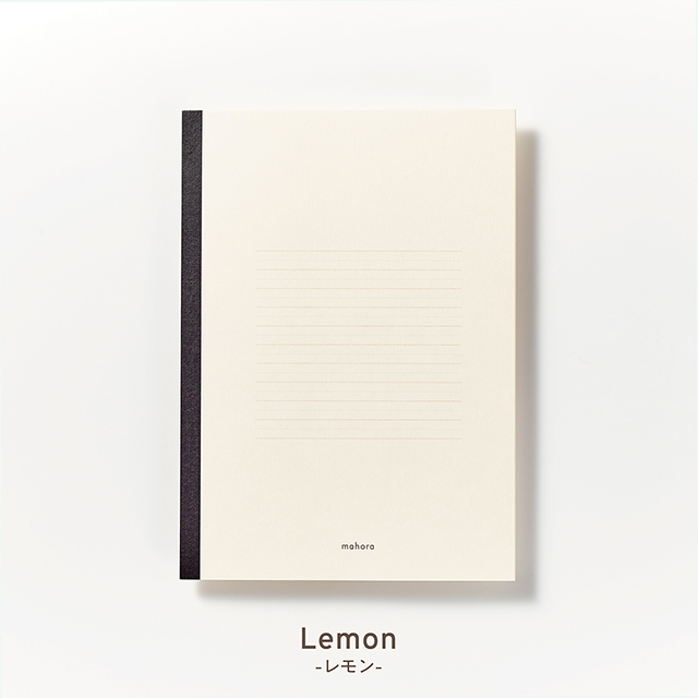 OGUNO notebook ノート mahora セミB5 太・細交互横罫 レモン OGN−M10001