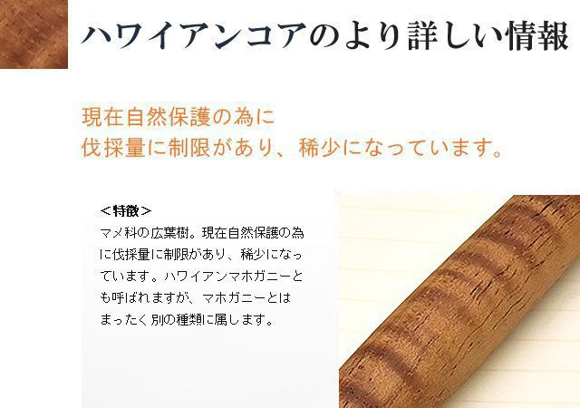 工房 楔 0.5mm シャープペンシル コルタ楔 ハワイアンコア II | 世界の