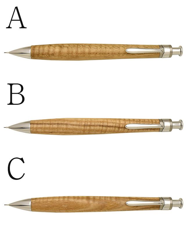 工房 楔 0.5mmペンシル楔 栗ちぢみ杢 | 世界の筆記具ペンハウス