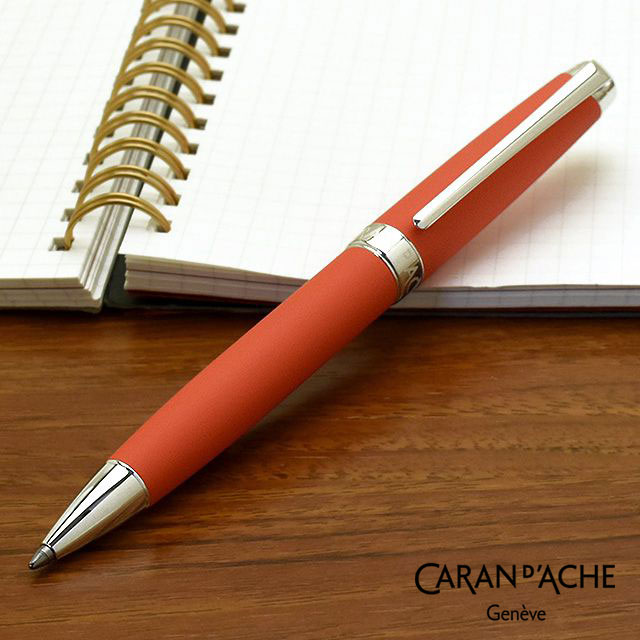 CARAN D'ACHE（カランダッシュ）ボールペン 限定カラー レマンコレクション マットコーラルピンク