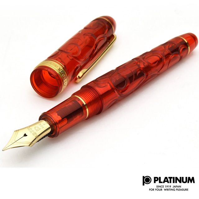 PLATINUM 万年筆 富士旬景シリーズ 3776 センチュリー 六花 F - 文房具